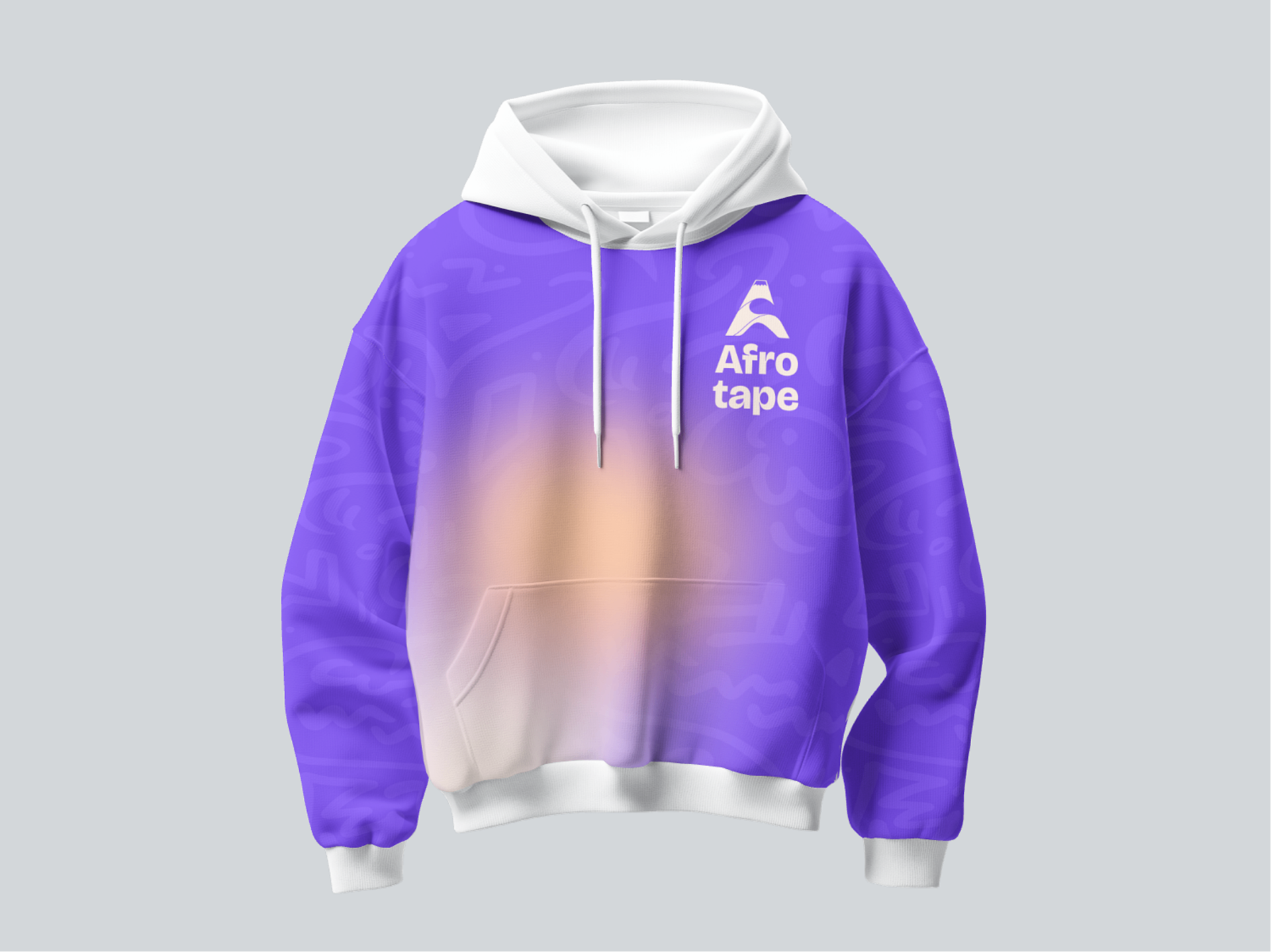 Afro Tape purple hoodie