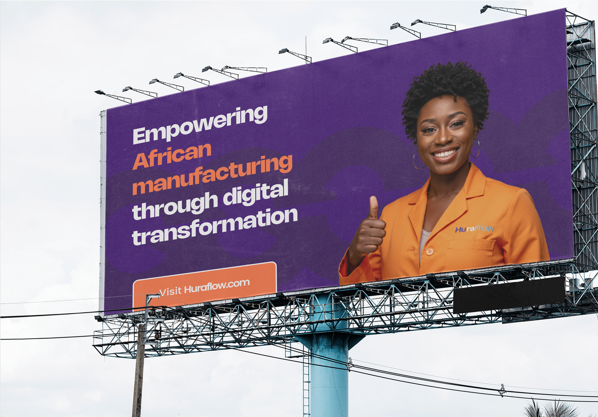 Huraflow billboard in situ