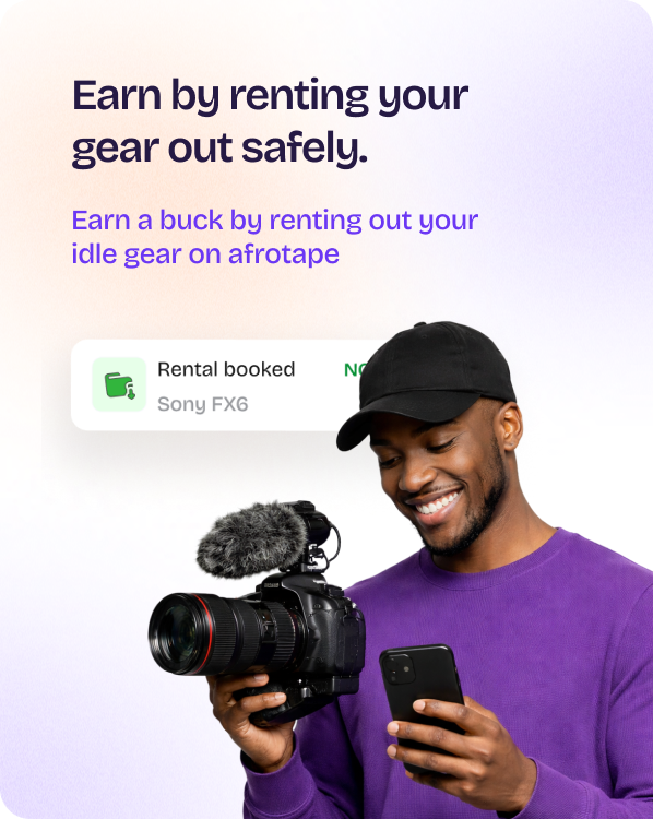 Landing section — Earn by renting your gear out safely