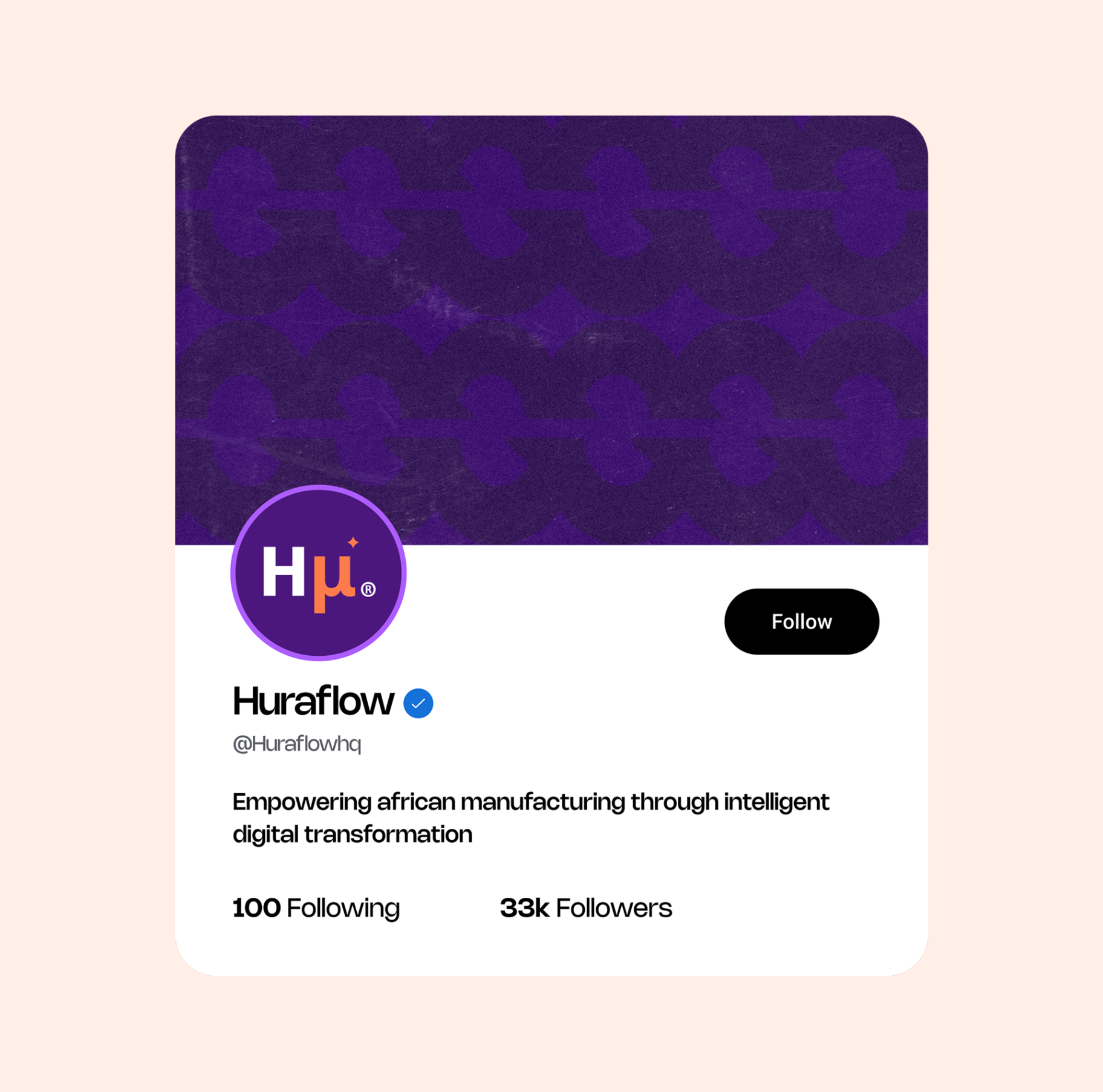 Huraflow social profile mockup