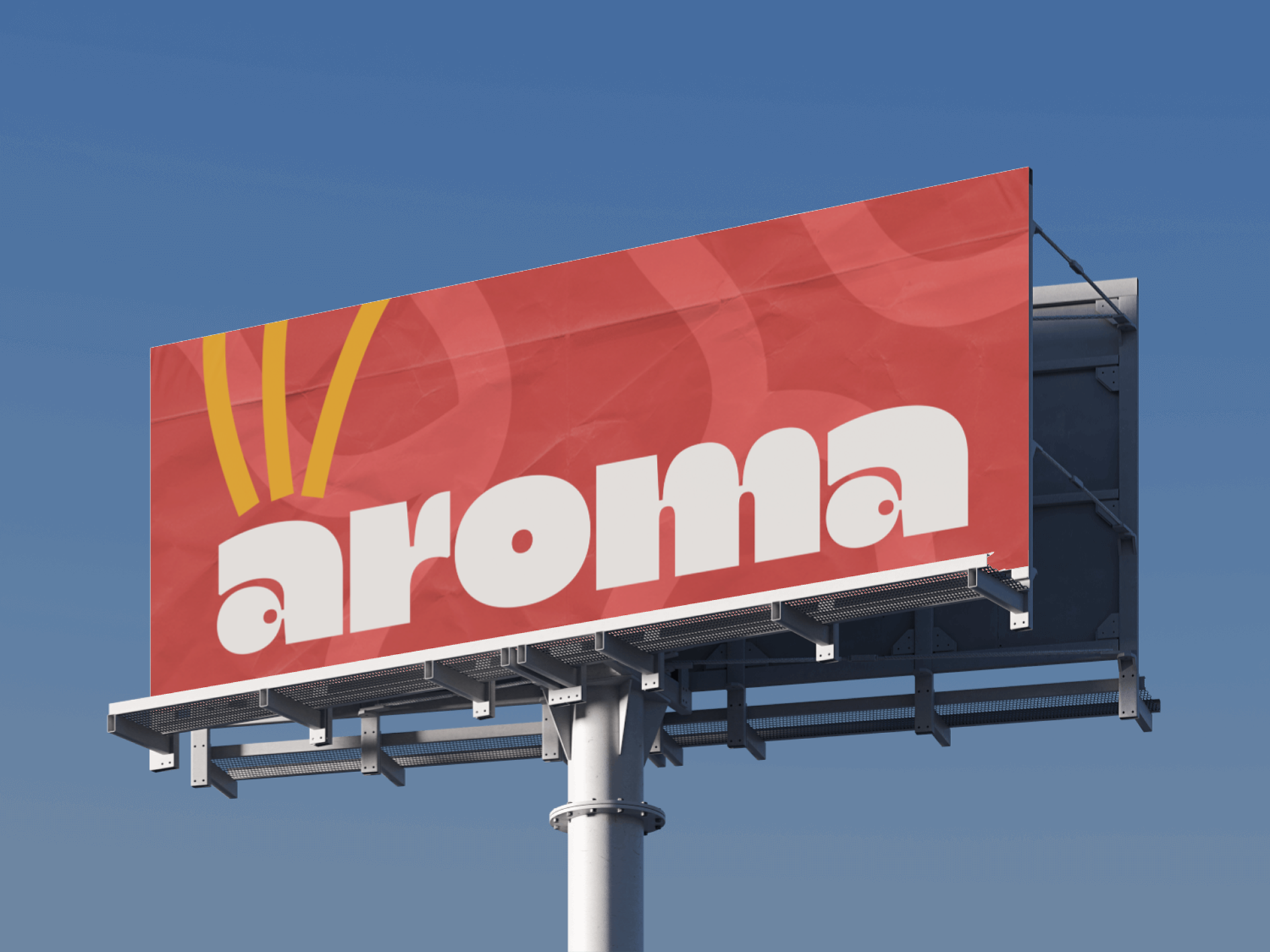 Aroma on Wheels billboard mockup