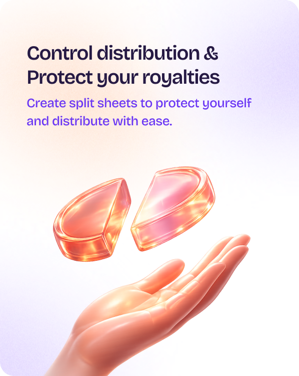Landing section — Control distribution and protect your royalties