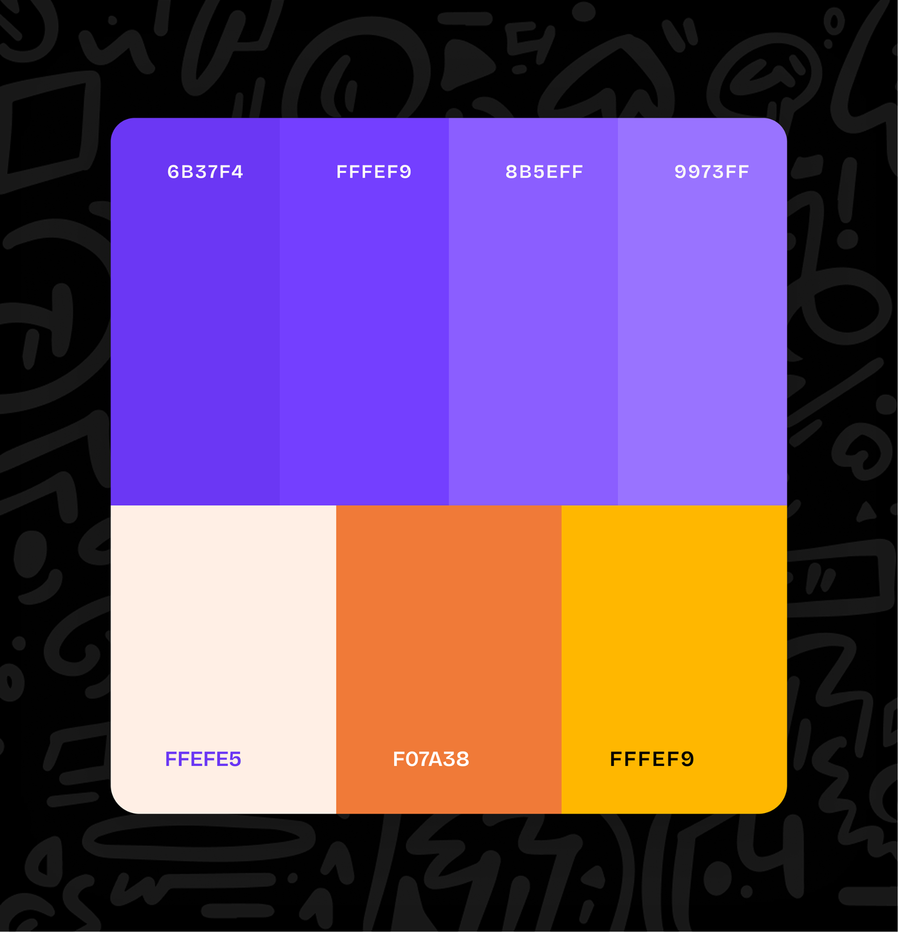 Afro Tape color palette