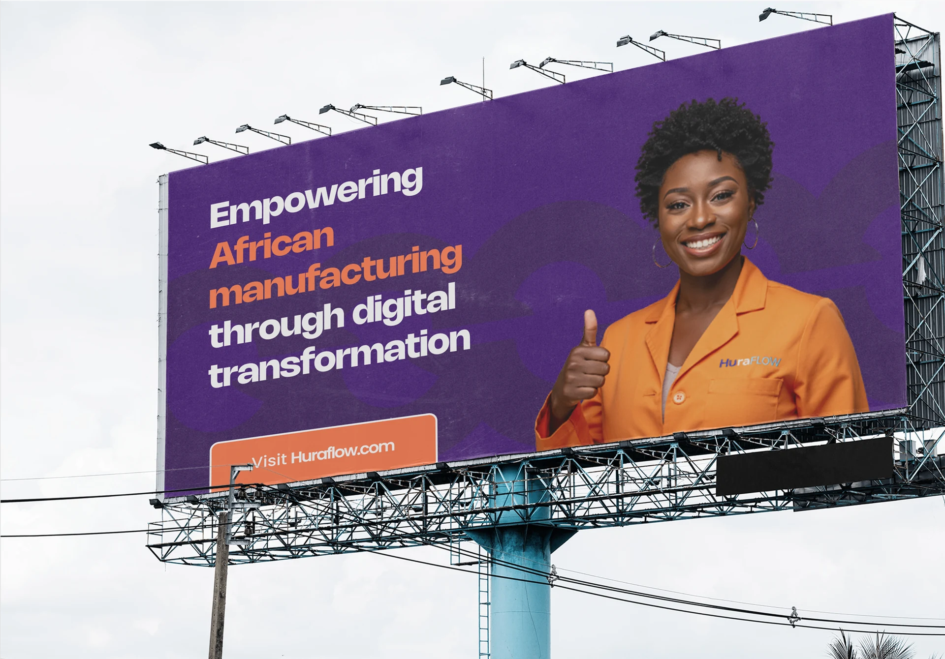 Huraflow billboard in situ